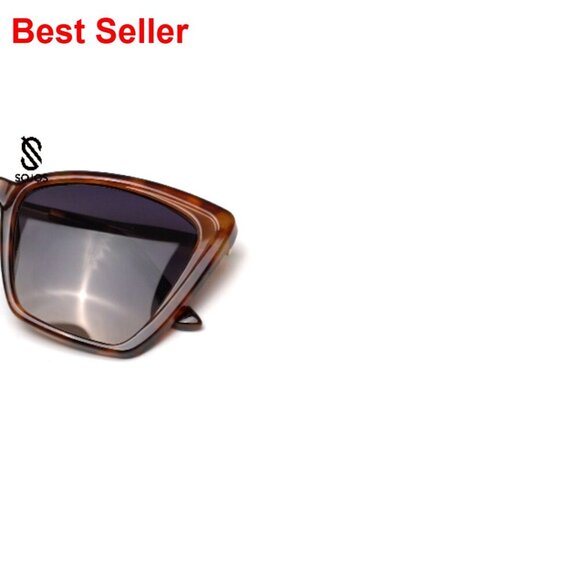Polarized Oversized Square Cat Eye Sunglasses UV Protection Women\'s Retro